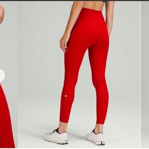 Lululemon Base Pace High Rise Running Tight 25” Women’s Size 0 Red